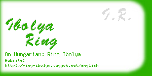 ibolya ring business card